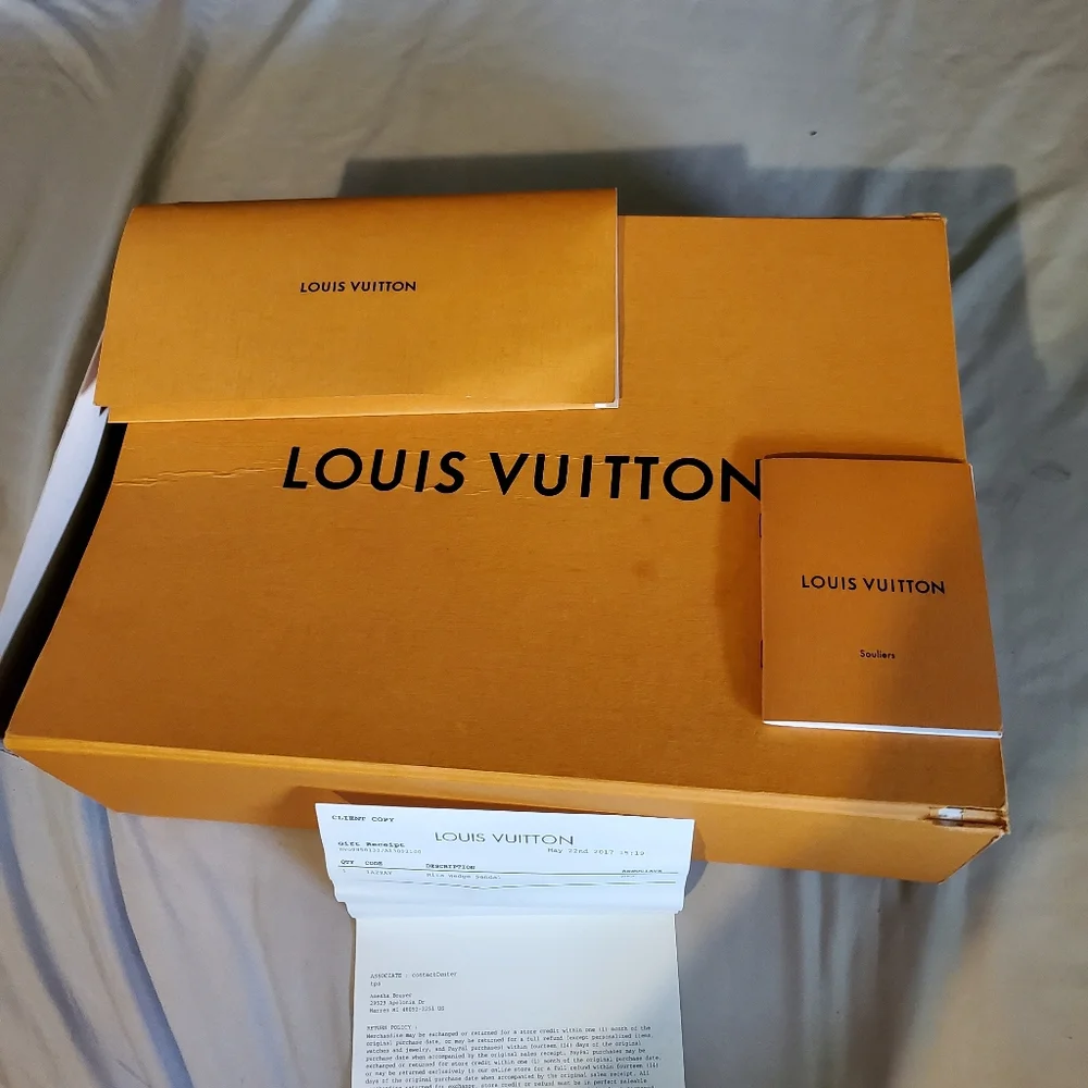Louis Vuitton  Rita Wedge Sandals with Wedge heel. - Picture 6 of 7